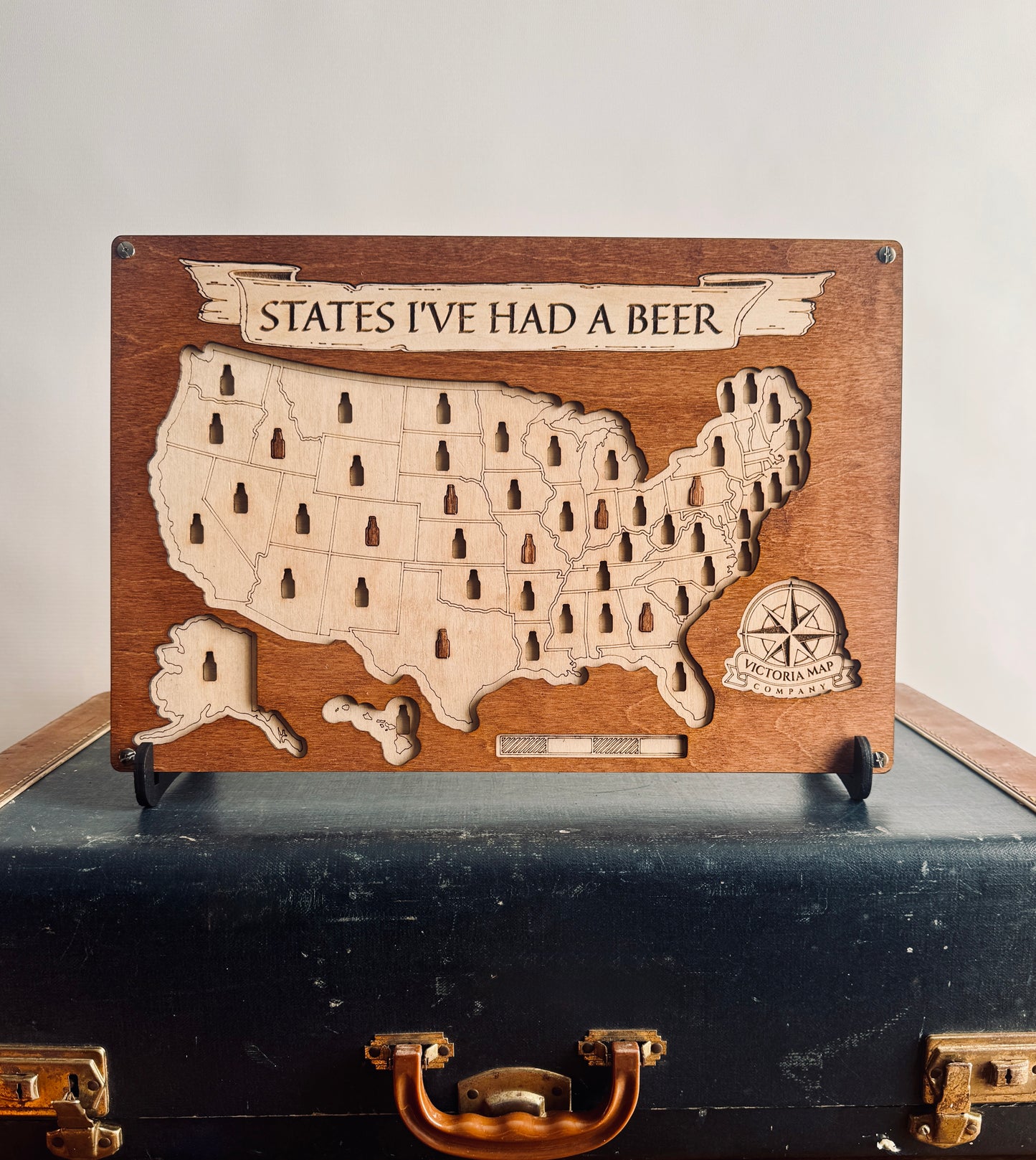 United States Travel Map with Custom Icons