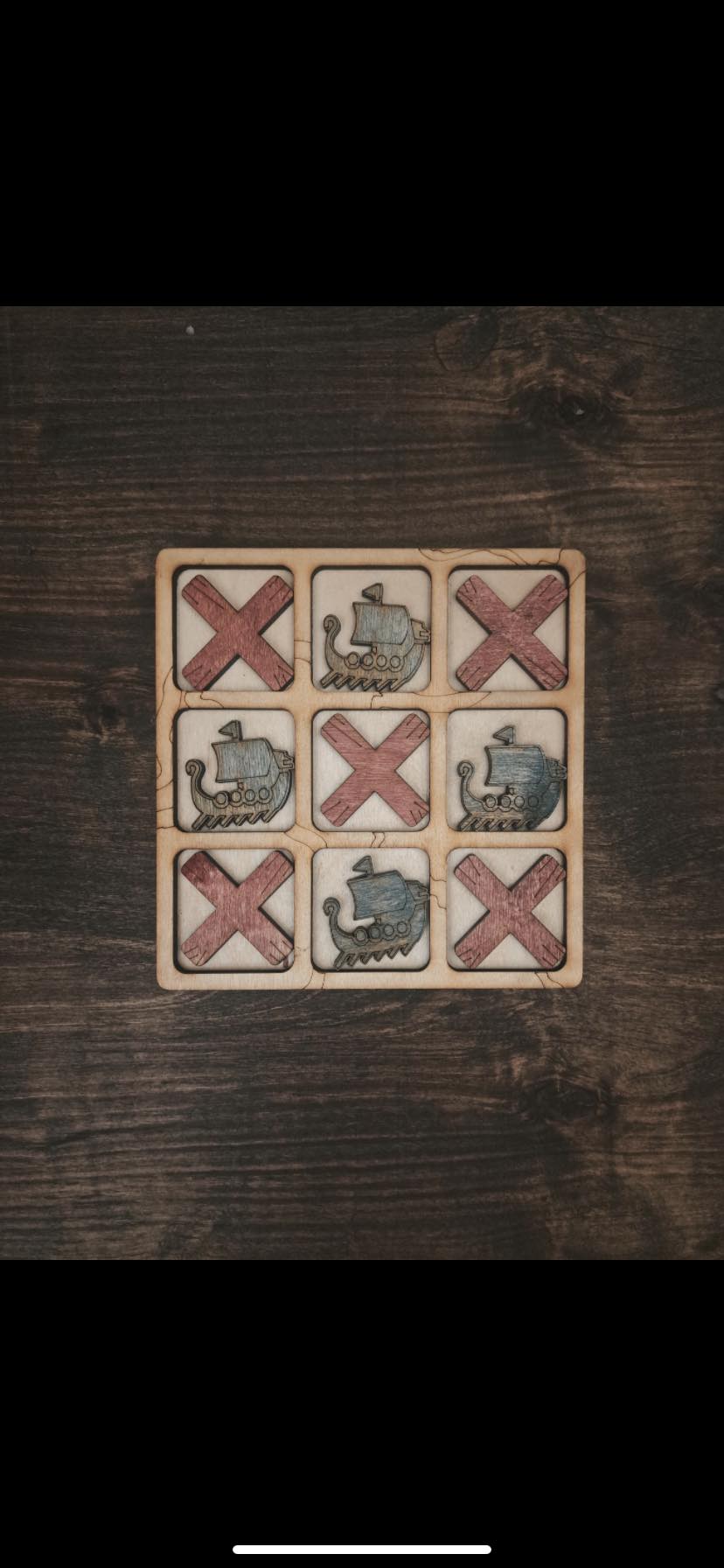 Fenrir Woodworks Tic Tac Toe Game