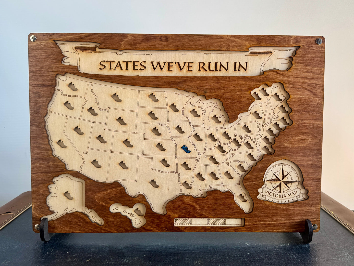 United States Travel Map with Custom Icons