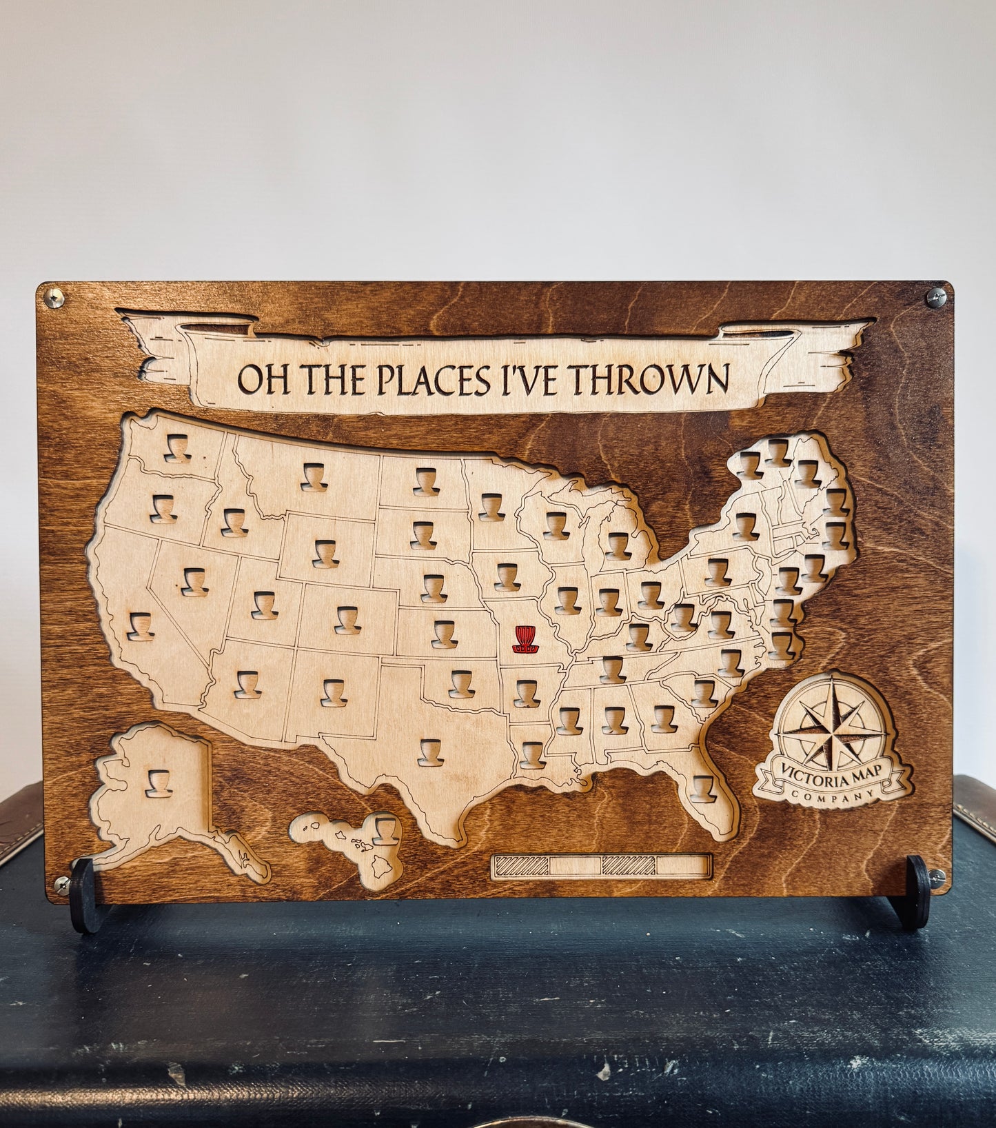 United States Travel Map with Custom Icons