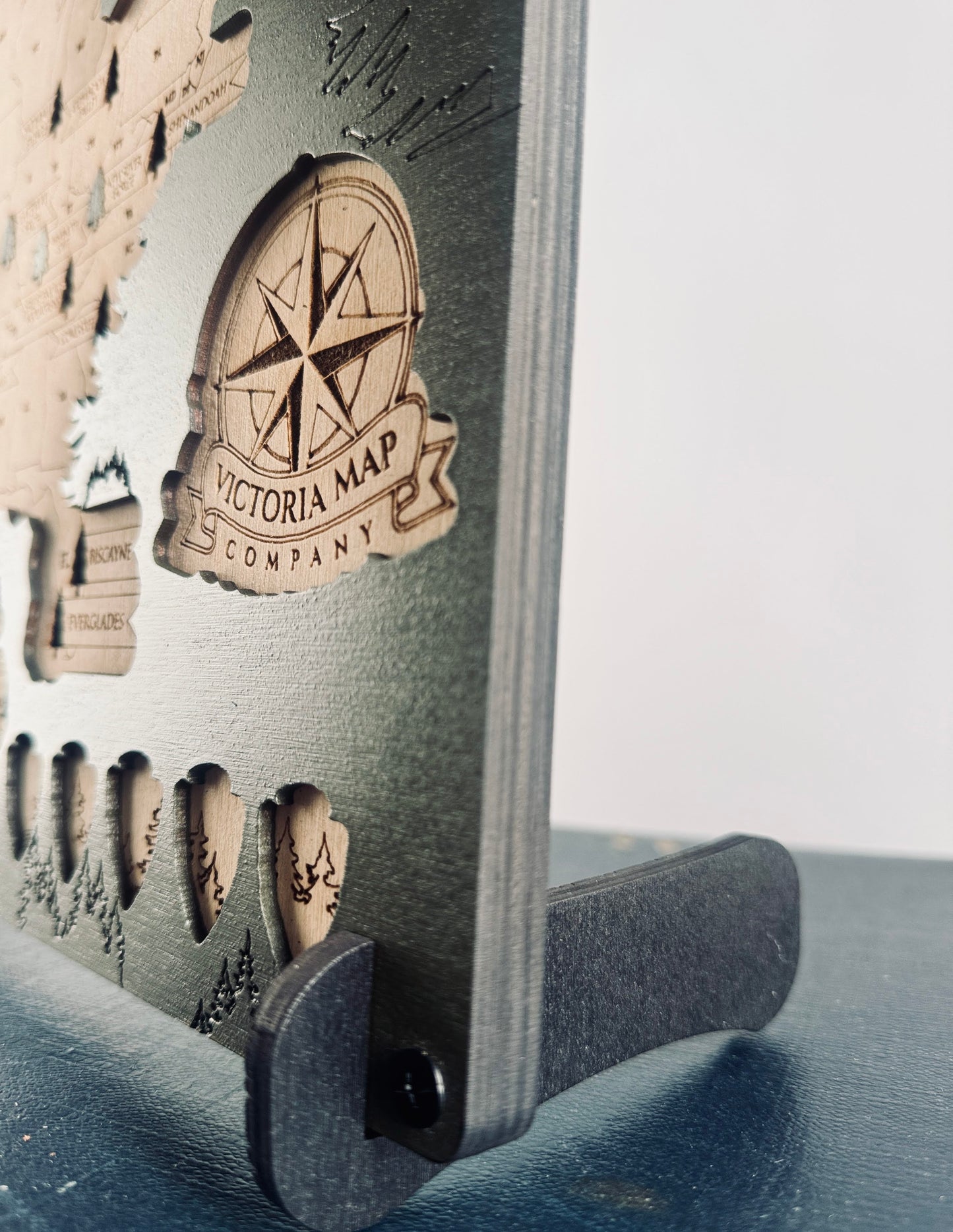 National Parks Map Tracker Wooden Puzzle