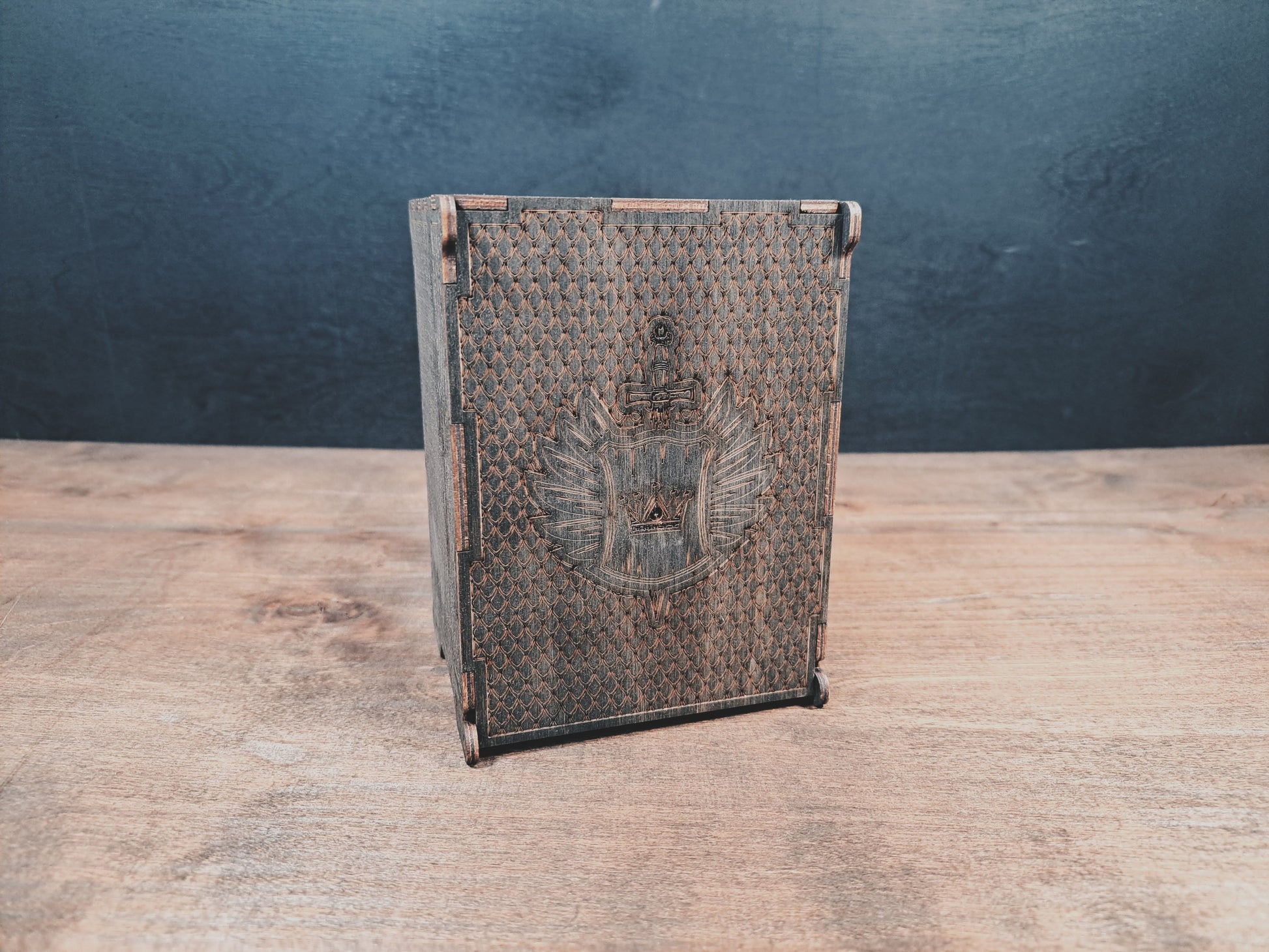 Fenrir Woodworks Wooden Foldable Dice Tower and Tray